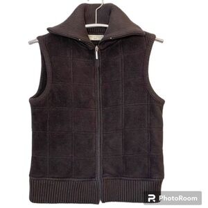 LORD & TAYLOR | Women’s Full Zip LORD & TAYLOR Collared Black Vest Size SP.
